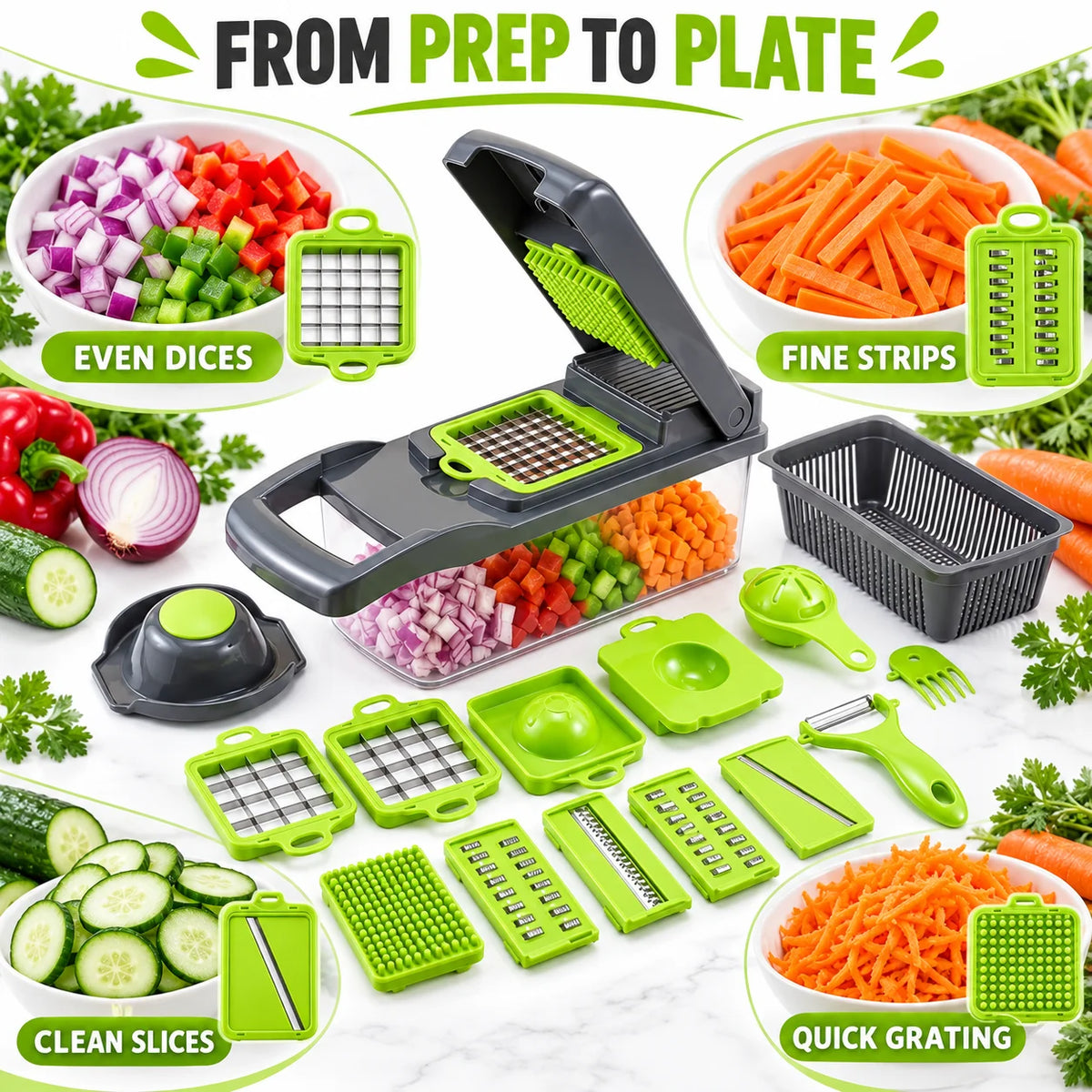 7-Blade Vegetable Chopper