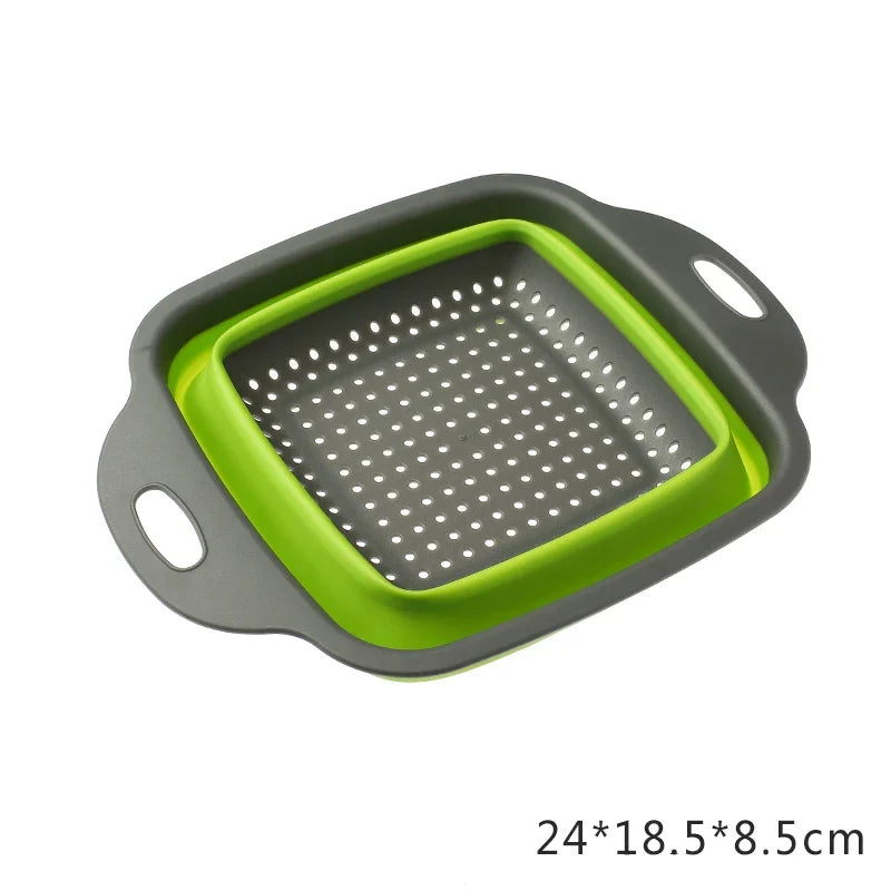 Foldable vegetable washing basket