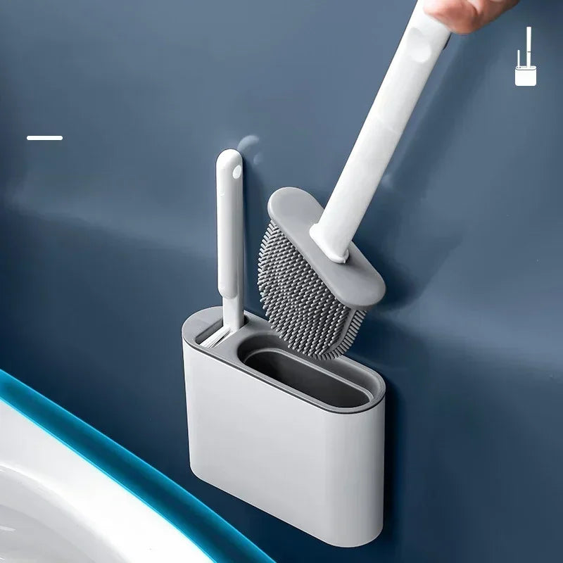 Silicone Toilet Brush Set