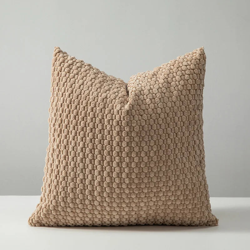Soft Corduroy Boho Striped Throw Pillow Cover