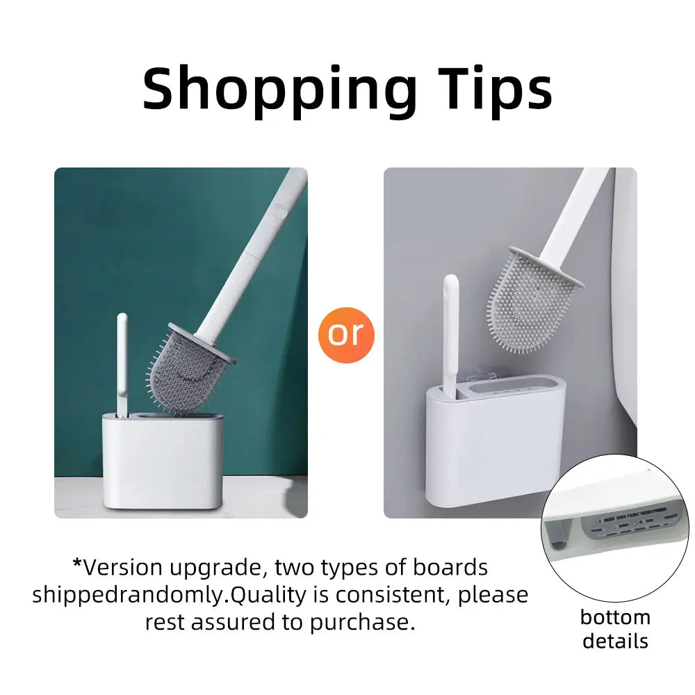 Silicone Toilet Brush Set