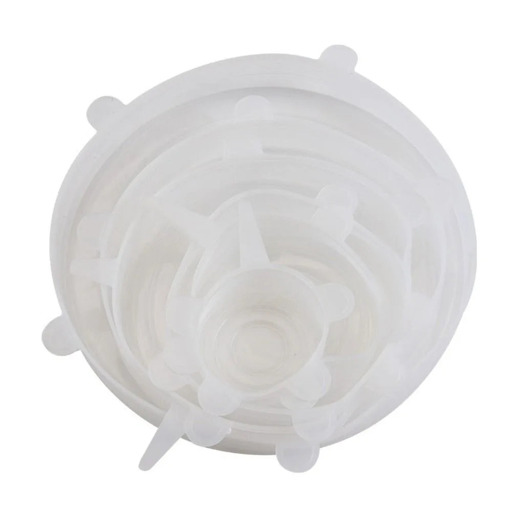 Reusable silicone food covers