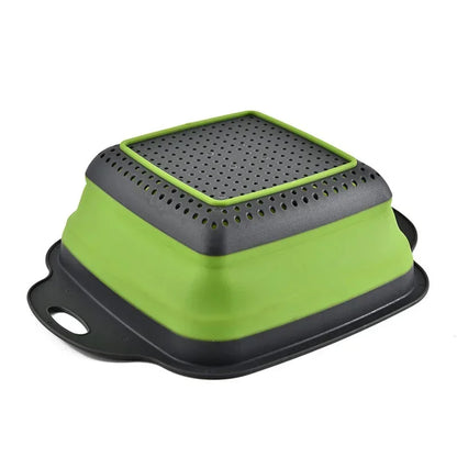 Foldable vegetable washing basket
