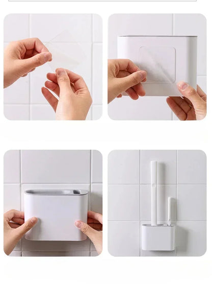 Silicone Toilet Brush Set