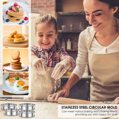 Crumpet and muffin baking rings