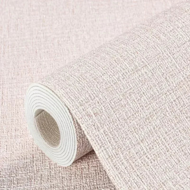 3D Linen Self-Adhesive Wallpaper