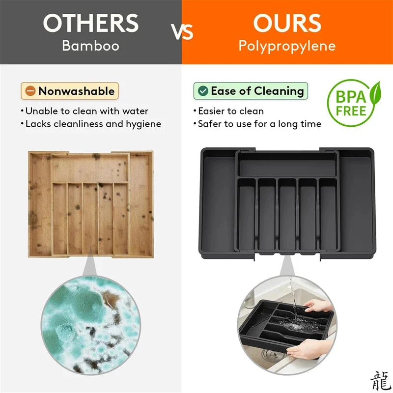 Adjustable Expandable Silverware Drawer Organizer