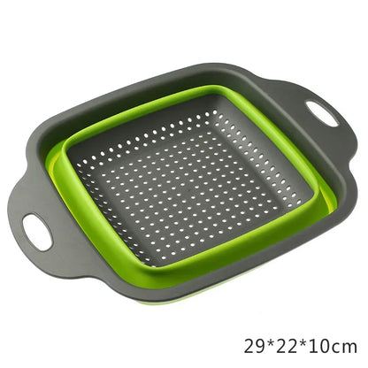 Foldable vegetable washing basket
