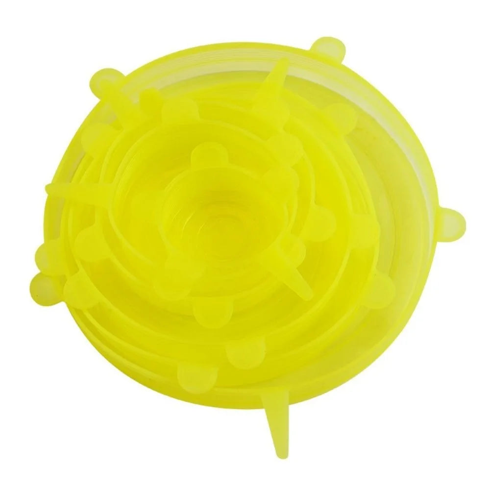 Reusable silicone food covers