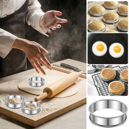 Crumpet and muffin baking rings