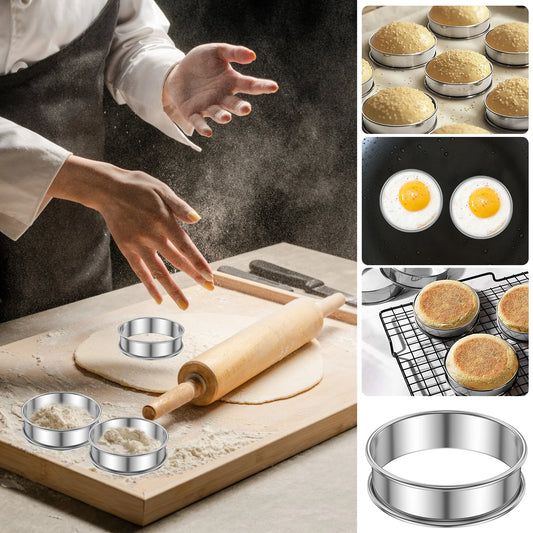 Crumpet and muffin baking rings
