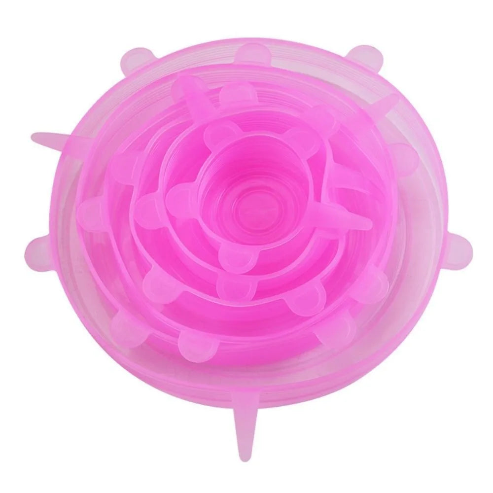 Reusable silicone food covers
