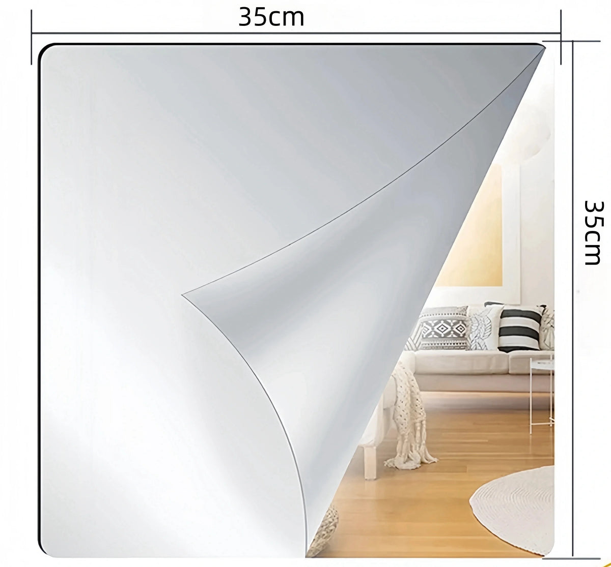 3D Acrylic Mirror Wall Stickers