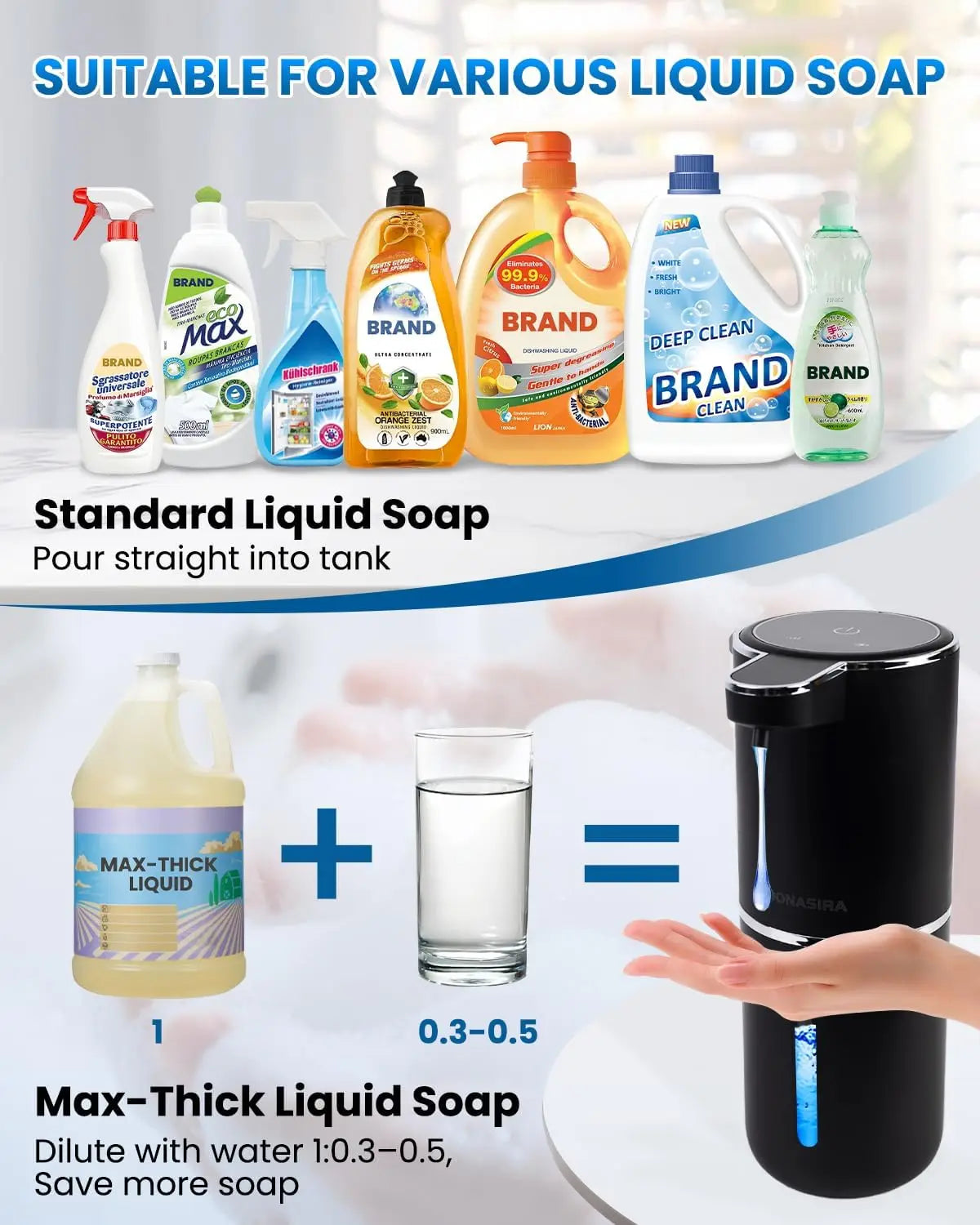 380ml Touchless Automatic Soap Dispenser