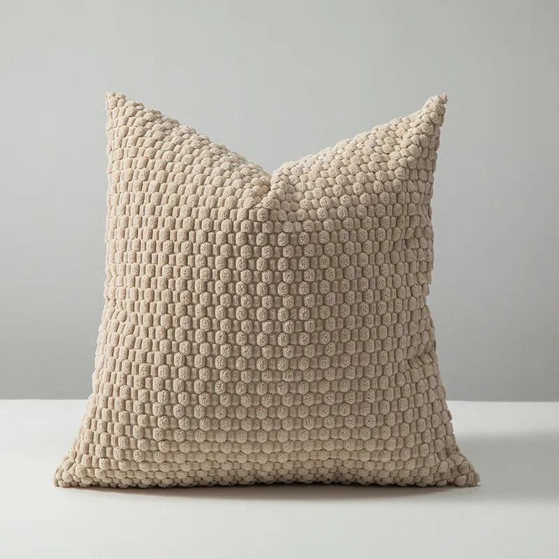 Soft Corduroy Boho Striped Throw Pillow Cover