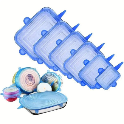 Reusable silicone food covers