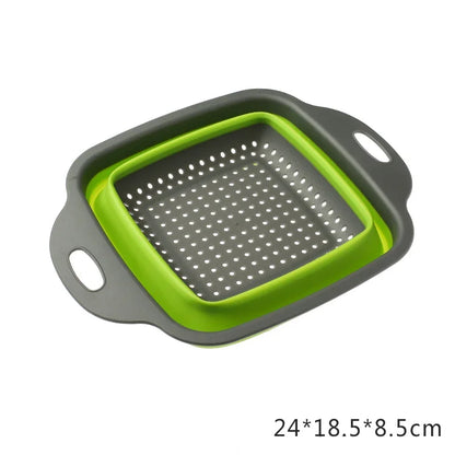 Foldable vegetable washing basket
