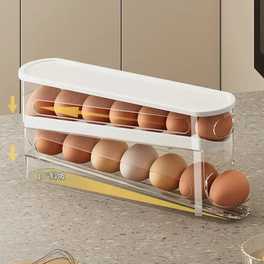 Refrigerator egg storage rack
