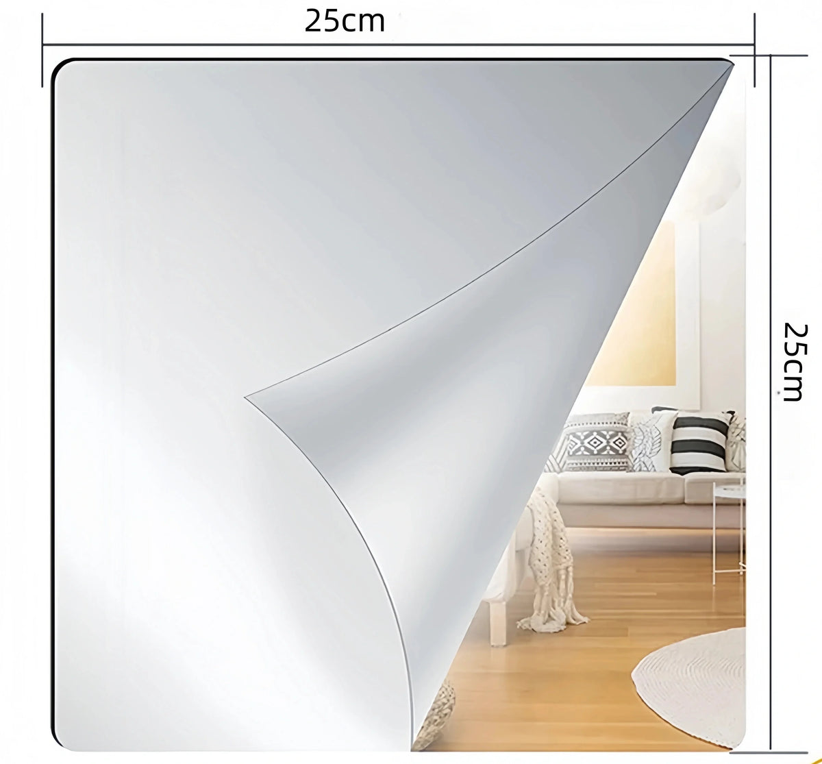 3D Acrylic Mirror Wall Stickers