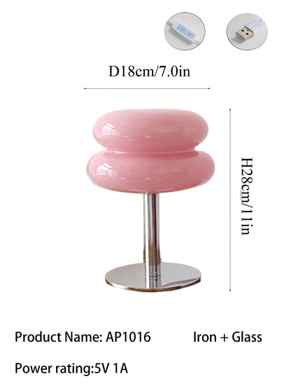 Macaron Glass LED Table Lamp