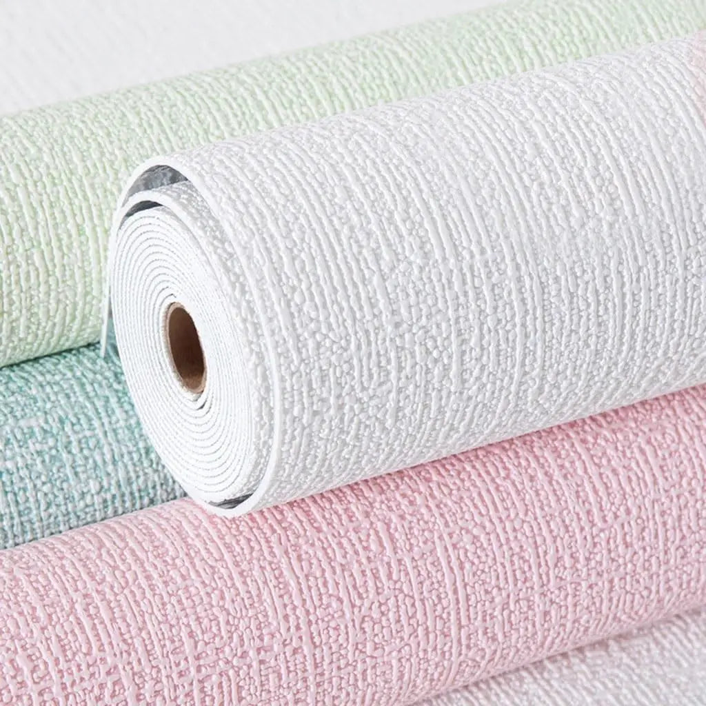 3D Linen Self-Adhesive Wallpaper