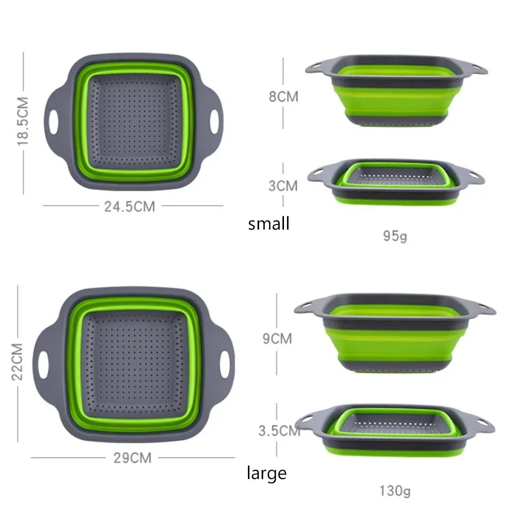 Foldable vegetable washing basket