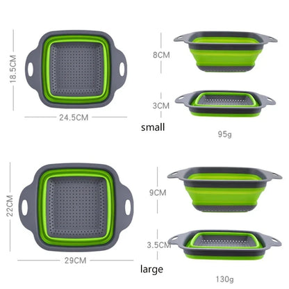 Foldable vegetable washing basket