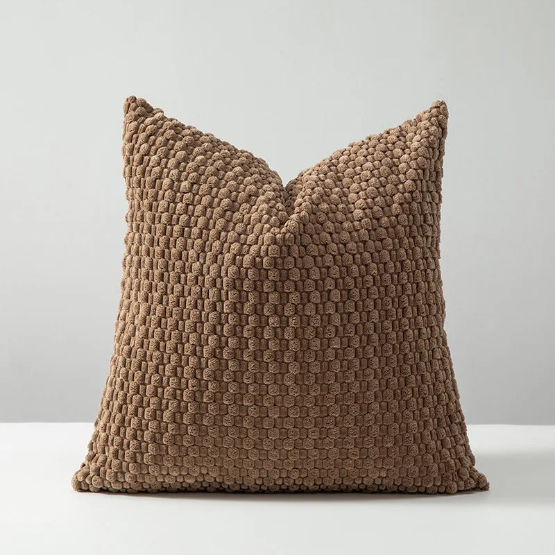 Soft Corduroy Boho Striped Throw Pillow Cover