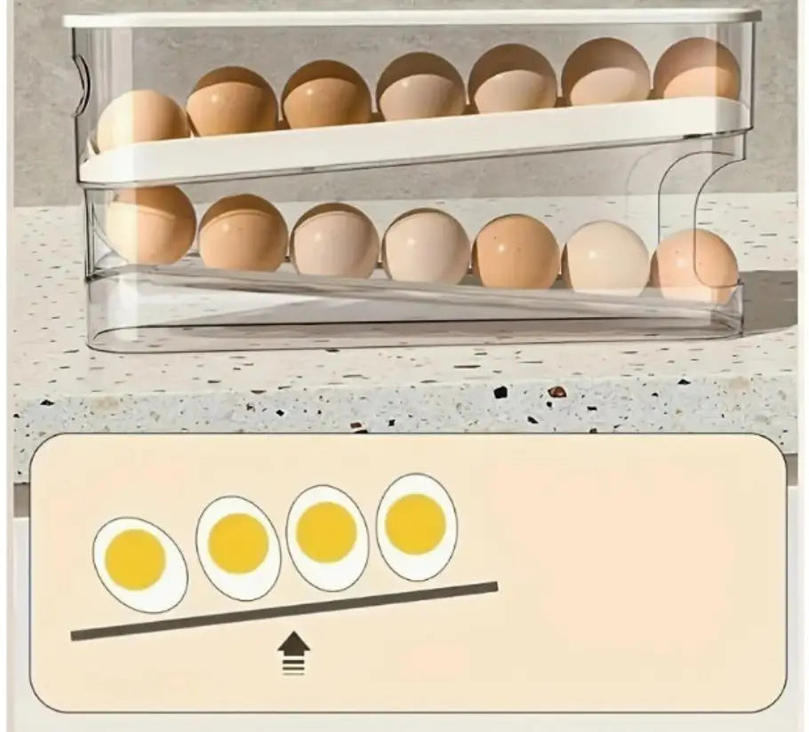 Refrigerator egg storage rack
