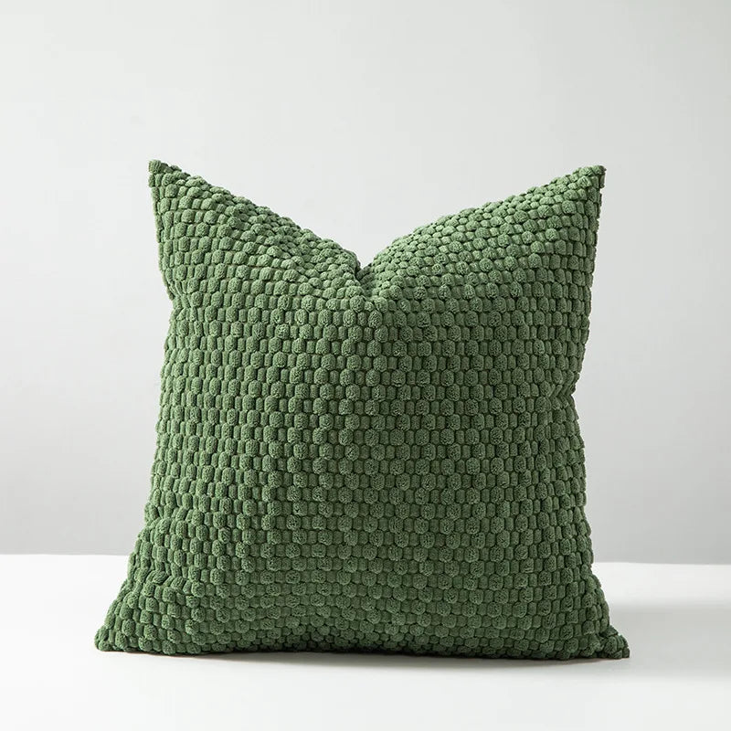 Soft Corduroy Boho Striped Throw Pillow Cover