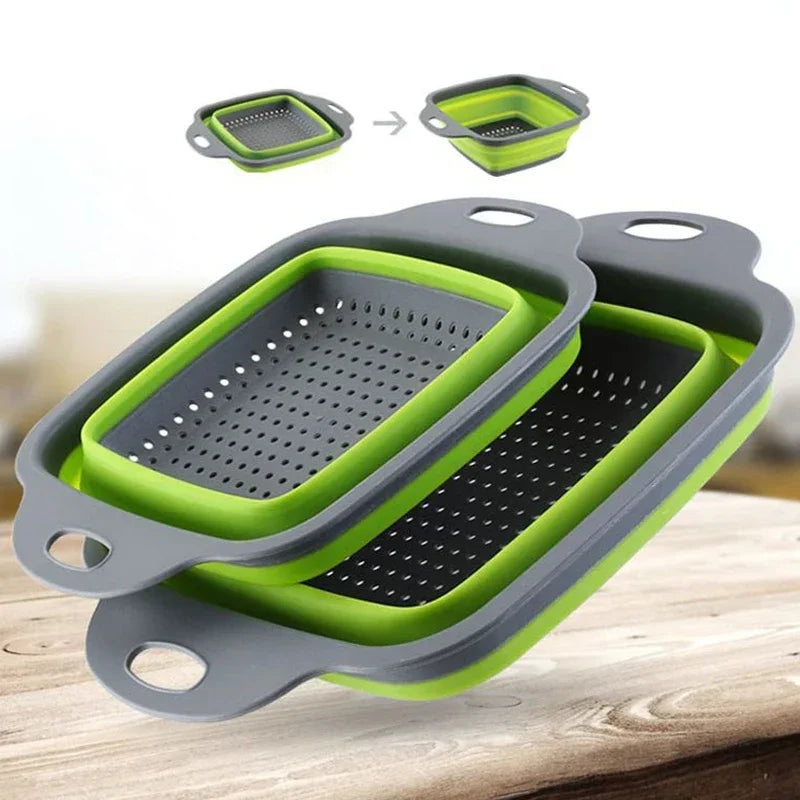 Foldable vegetable washing basket