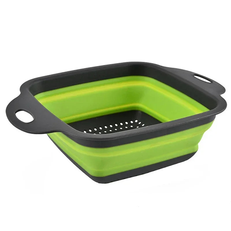 Foldable vegetable washing basket