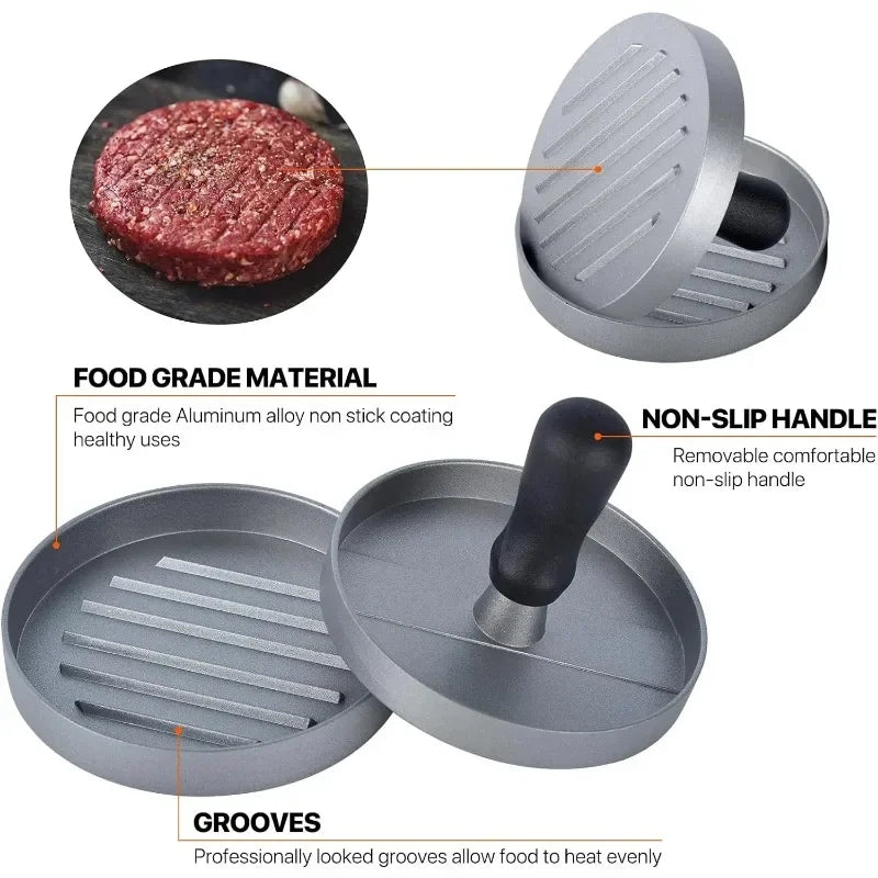 Hamburger and patty press