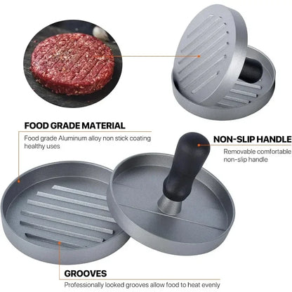 Hamburger and patty press