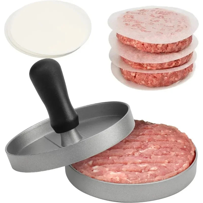 Hamburger and patty press